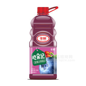 非赢吃果记蓝莓枸杞复合果汁饮料2L