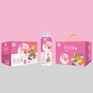 金世寳優(yōu)益滋水蜜桃果昔飲品箱裝招商300ml×15瓶