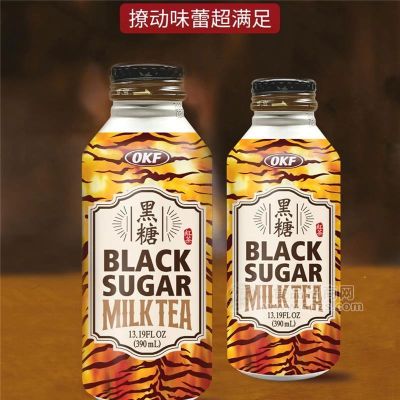 OKF韩国进口黑糖奶茶390ml