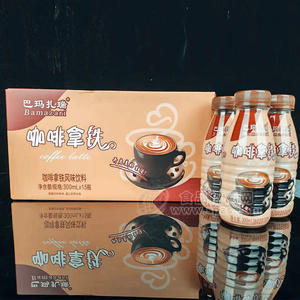 巴瑪扎瑞咖啡拿鐵風(fēng)味飲料箱裝招商300ml×15瓶