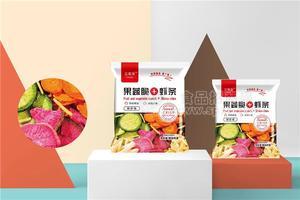 立客来果蔬脆+虾条鲜虾味蔬菜干膨化食品包装