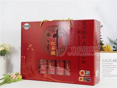 聚润粮谷庄园红石榴汁箱装240ml*12罐