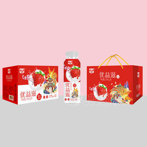 金世寳优益滋樱花草莓果昔饮品礼盒装招商300ml×15瓶