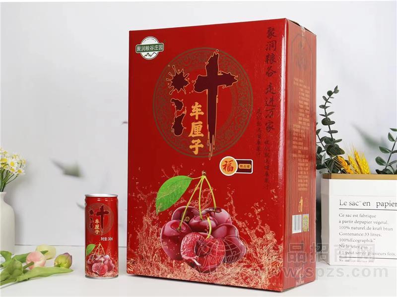 聚润粮谷庄园车厘子果汁饮料箱装