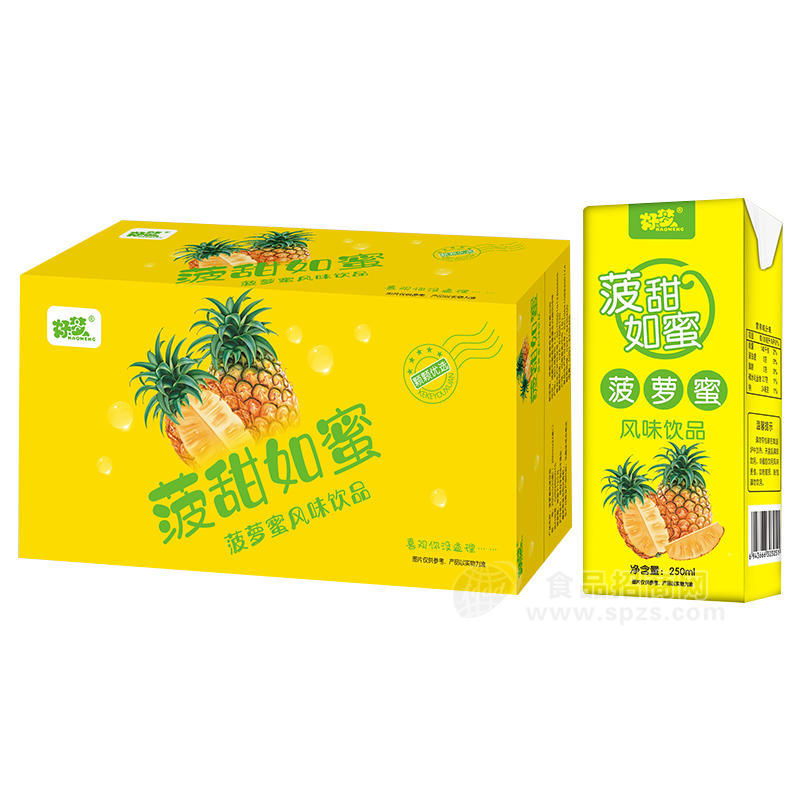 好梦菠甜如蜜菠萝味饮料250ml