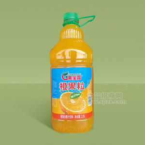 果寶露橙果粒復(fù)合果汁飲料瓶裝招商2.5L