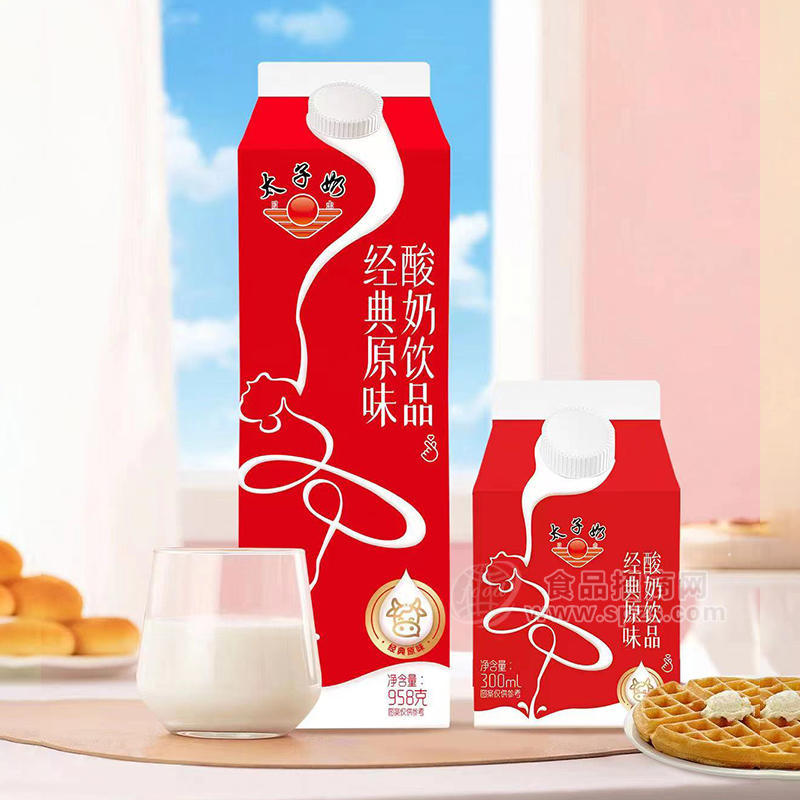 太子奶經(jīng)典原味酸奶飲品乳飲料招商958g