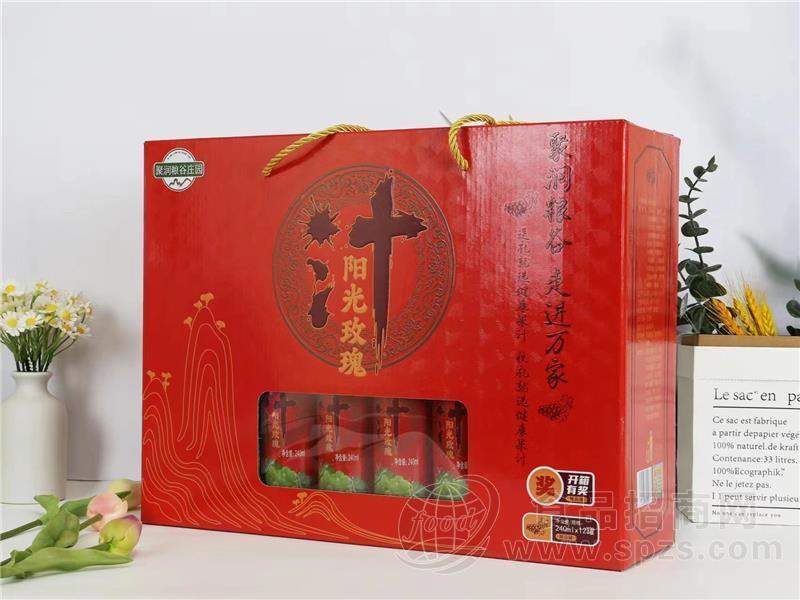聚润粮谷庄园阳光玫瑰果汁饮料箱装240ml*12罐