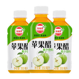 友利友蘋果醋果汁飲料350ml招商