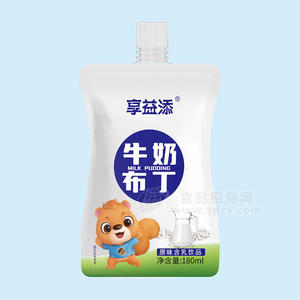 享益添牛奶布丁原味含乳飲品乳飲料180ml