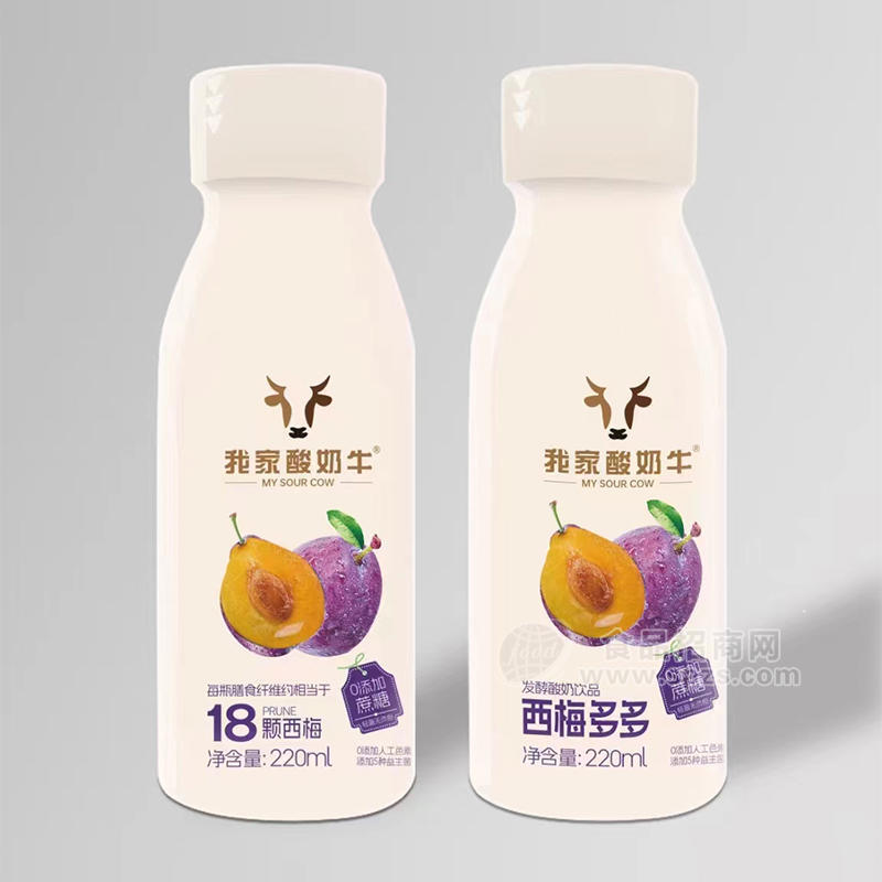 我家酸奶牛西梅多多发酵酸奶饮品220ml