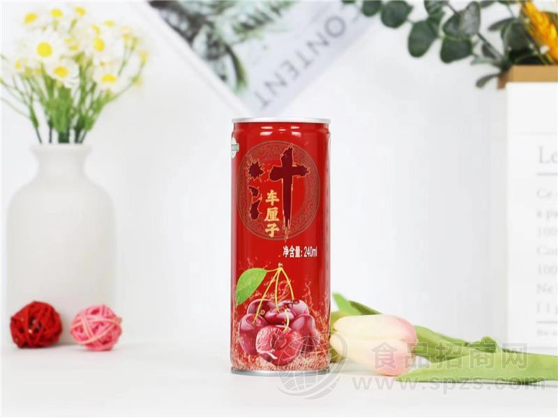 聚润粮谷庄园车厘子果汁饮料瓶装240ml
