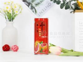 聚潤(rùn)糧谷莊園紅柚血橙果汁飲料瓶裝240ml