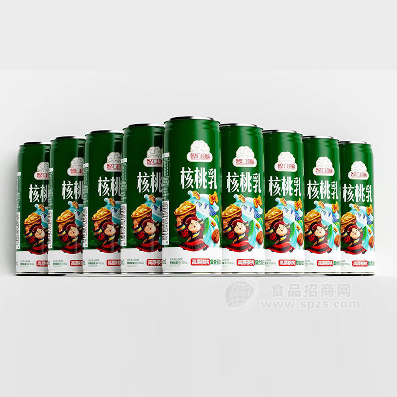 智汇超脑核桃乳高原核桃复合蛋白饮品罐装招商