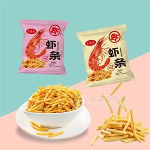 立客來(lái)蝦條原味麻辣味膨化食品包裝