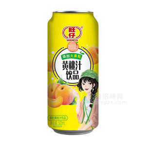 旺仔大果粒黃桃汁飲品果汁飲料一件代發(fā)500ml