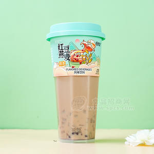 愛的名義紅豆燕麥奶茶風味飲料瓶裝招商520g