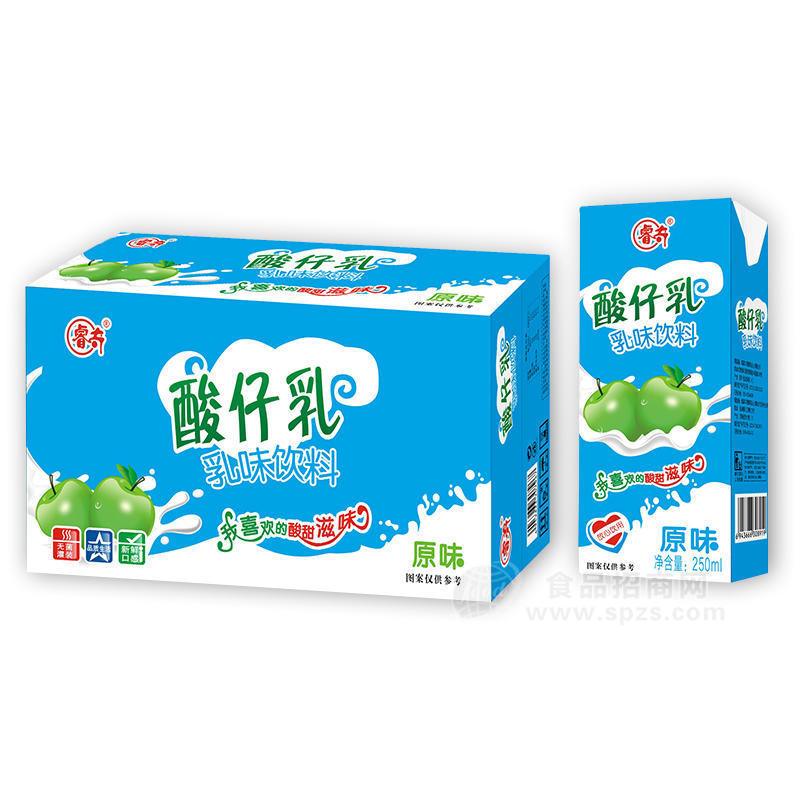 睿奇酸仔乳味原味飲料箱裝招商250ml