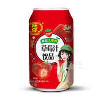 旺仔大果肉果粒草莓汁飲品易拉罐裝招商310ml