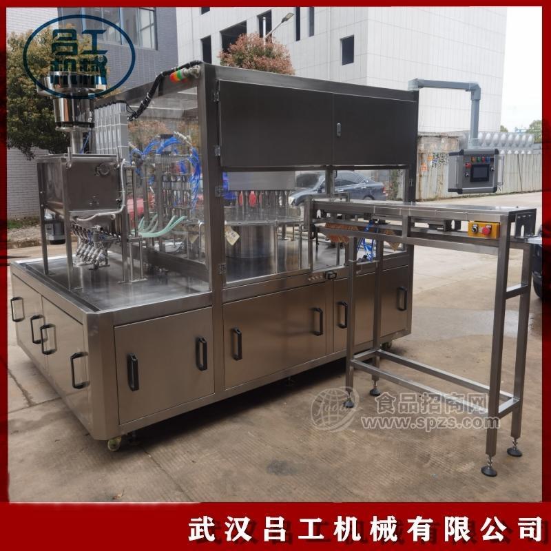 全自动自立袋装调味品灌装旋盖机 芝麻酱烧烤酱吸嘴袋灌装旋盖机