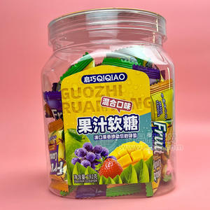 啟巧混合口味果汁軟糖罐裝招商192g