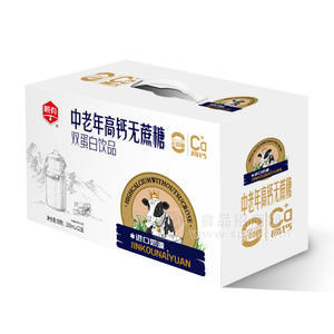 顺有中老年高钙无蔗糖双蛋白饮品复合蛋白饮品250mlx12盒