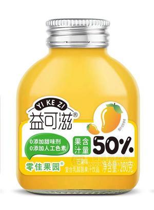 益可滋零佳果园复合果汁260克芒果味乳酸菌果汁饮料