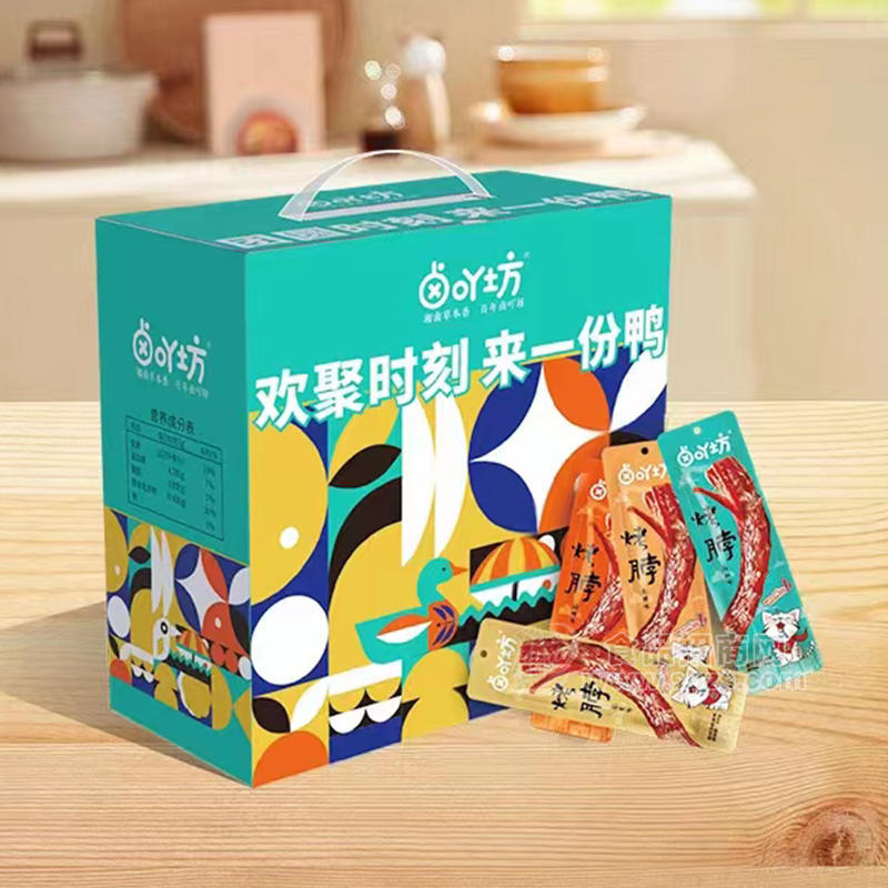 卤吖坊烤脖休闲食品礼盒装代理