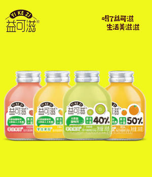 益可滋復合乳酸菌果汁260克小瓶飲料0甜味劑0人工色素