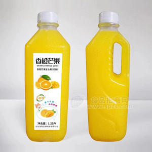 时代乳业首牧香橙芒果复合果汁饮料瓶装招商1.25ml