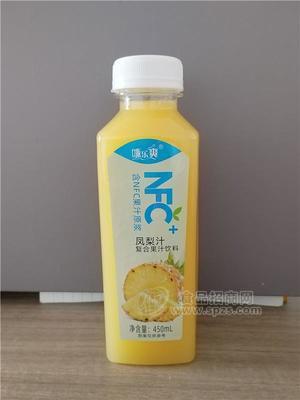 咪樂爽NFC鳳梨汁復合果汁飲料瓶裝450ml