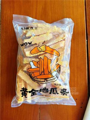 順青宇 黃金地瓜條500g 學生零食辦公室零食速凍食品