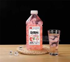 咪樂爽果粒果汁飲料蜂蜜蜜桃汁瓶裝1L