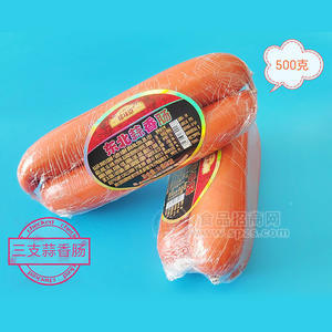 煜味原东北蒜香肠三支装袋装招商500g