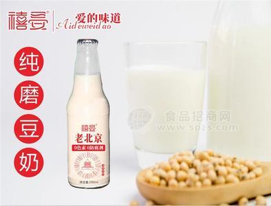 禧宴纯磨豆奶290ml 老北京豆奶0色素0防腐剂