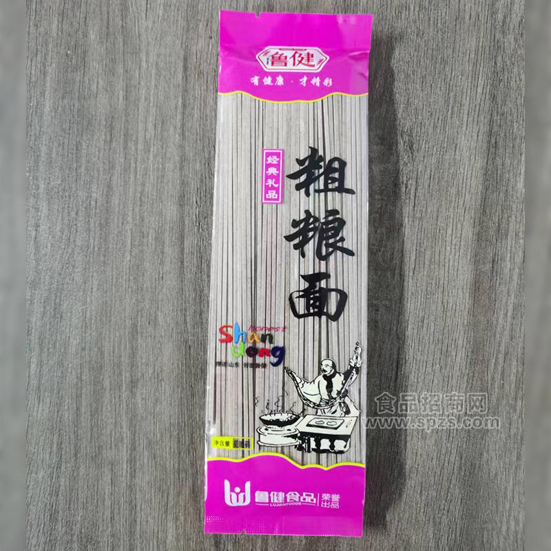 鲁健粗粮面挂面经典礼品袋装招商