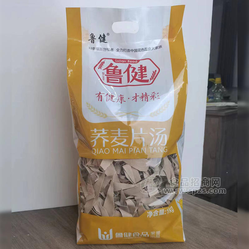 鲁健荞麦片汤干面片袋装招商1kg 
