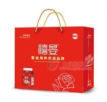 禧宴宴会用酸奶手提袋礼盒装酸奶屋顶装