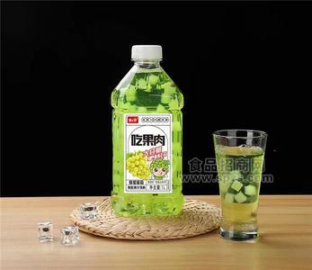 咪樂(lè)爽果粒果汁飲料蜂蜜葡萄汁瓶裝1L