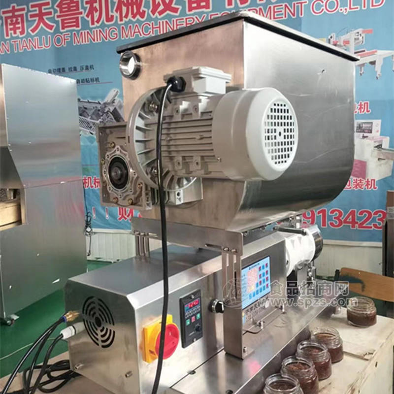 轉(zhuǎn)子泵醬料灌裝機 濟南柚子醬定量灌裝機