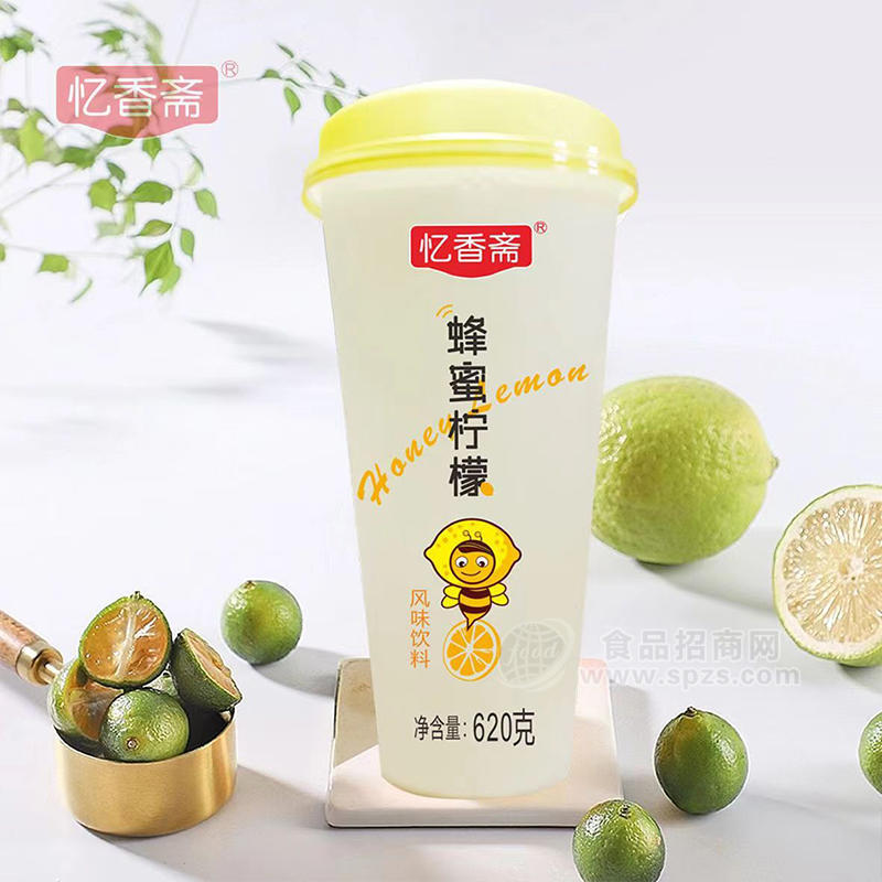 忆香斋蜂蜜柠檬风味饮料瓶装招商620g