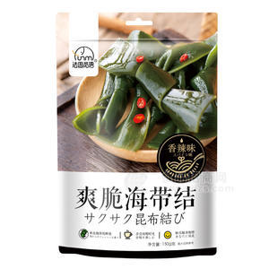 法思覓語爽脆海帶結香辣味休閑食品袋裝招商150g