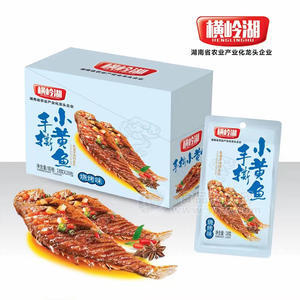 橫嶺湖手撕小黃魚(yú)燒烤味休閑食品盒裝招商18g×20包