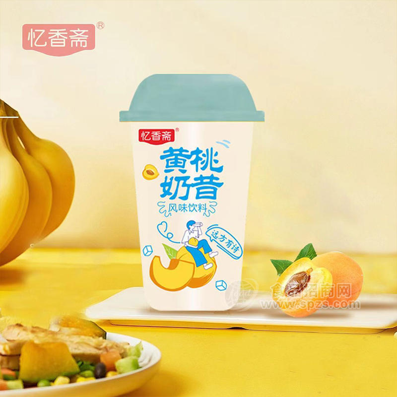 忆香斋黄桃奶昔风味饮料瓶装招商