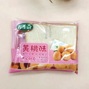 養(yǎng)生冠黃桃味夾心吐司烘焙食品面包散裝稱重