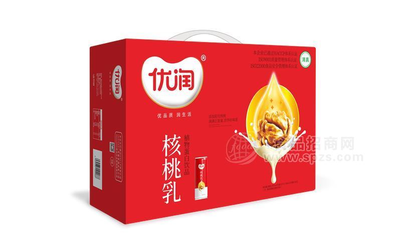 優(yōu)潤核桃乳植物蛋白飲品箱裝