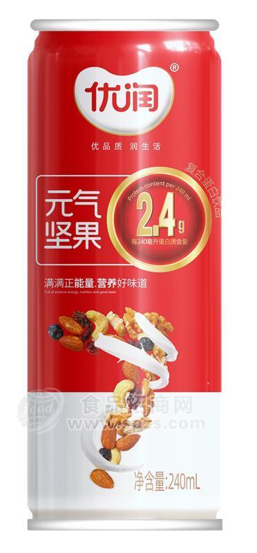 ·优润元气坚果复合蛋白饮品240ml 