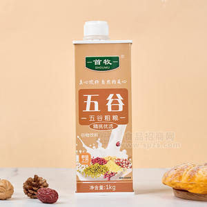 時代乳業(yè)首牧五谷粗糧谷物飲料盒裝招商1L