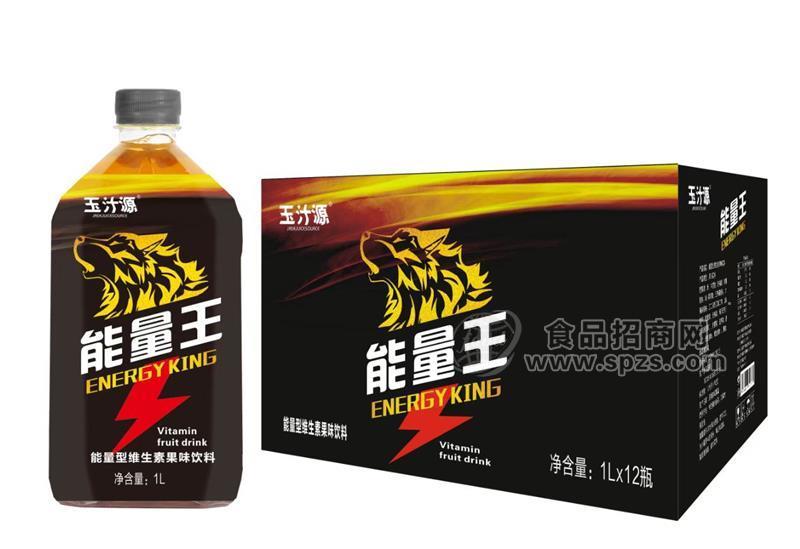 玉汁源 運(yùn)動(dòng)能量飲料大瓶裝飲料維生素果味飲料1L