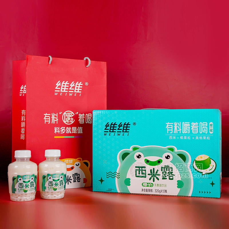 维维西米露椰奶味乳饮料乳酸菌礼盒装招商320g×12瓶